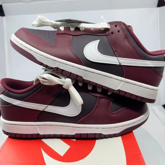 Nike Mens Shoes Dunk Low Retro "Dark Beetroot" Athletic Sneakers Deep Red 9.5 - Picture 6 of 9